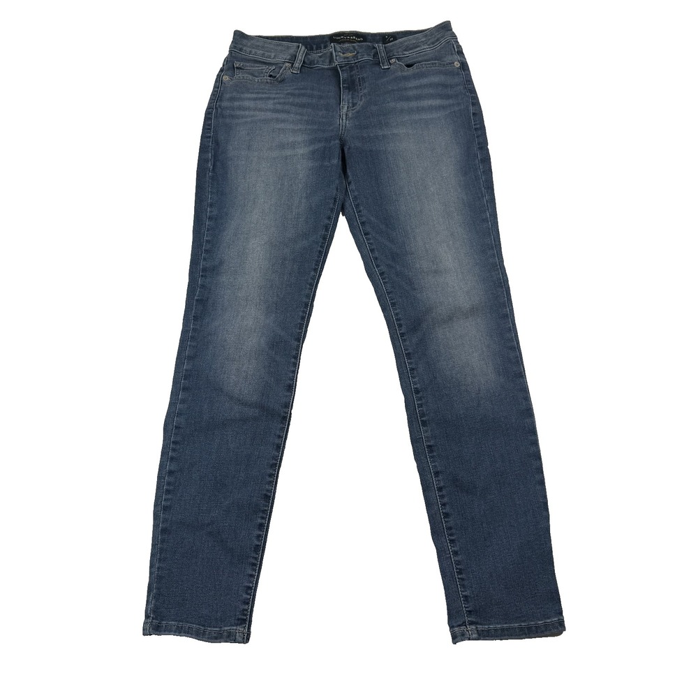 Lucky Brand Lolita Super Skinny Jeans Womens 8 29 (28x27) Blue Mid Rise Stretch